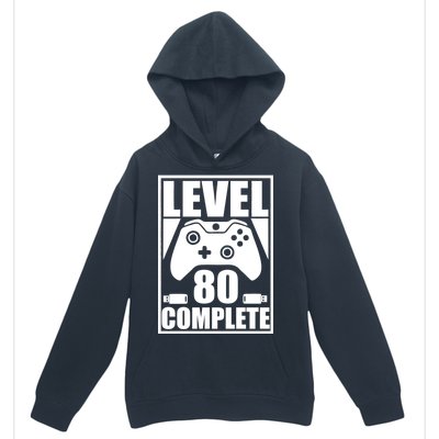 Level 80 Complete Video Gamer 80th Birthday Urban Pullover Hoodie