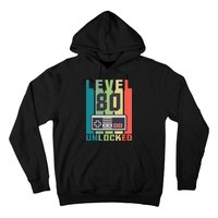 Level 80 Unlocked Funny Retro Gamer Birthday Hoodie