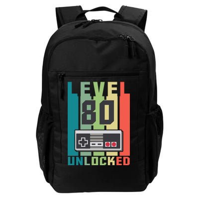 Level 80 Unlocked Funny Retro Gamer Birthday Daily Commute Backpack