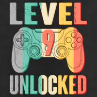 Level 9 Unlocked Nine Years Old 7 Panel Mesh Trucker Snapback Hat