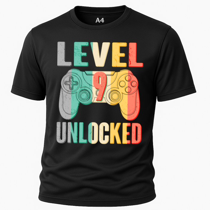Level 9 Unlocked Nine Years Old Cooling Performance Crew T-Shirt