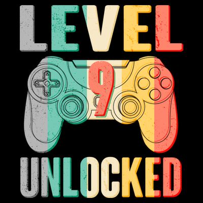 Level 9 Unlocked Nine Years Old T-Shirt