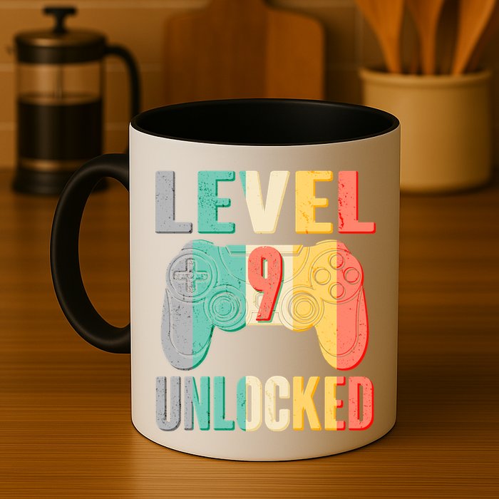 Level 9 Unlocked Nine Years Old Mug