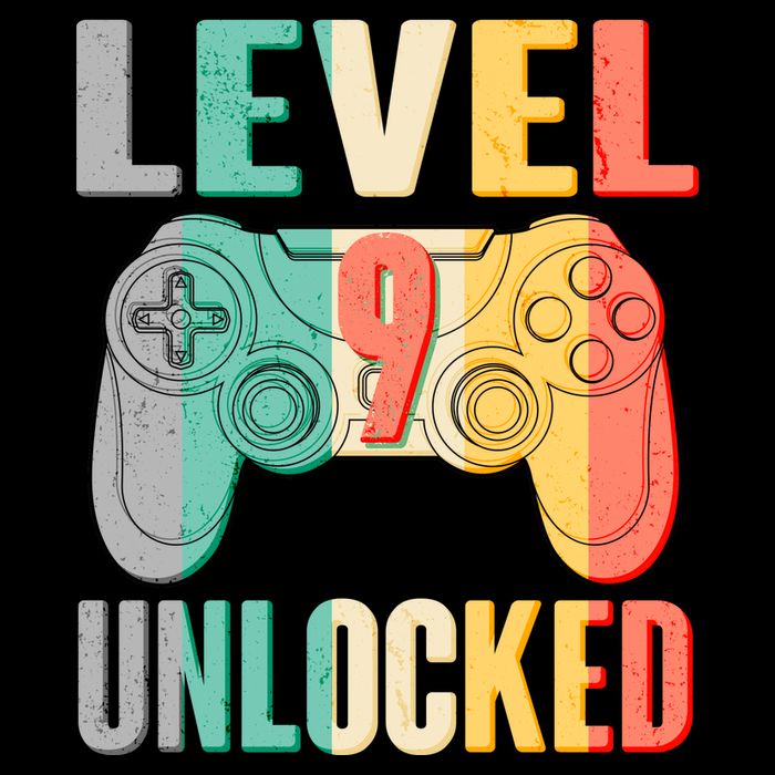 Level 9 Unlocked Nine Years Old 16 in Basic Backpack