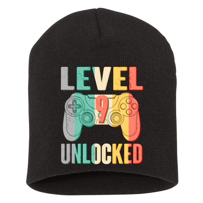 Level 9 Unlocked Nine Years Old Short Acrylic Beanie
