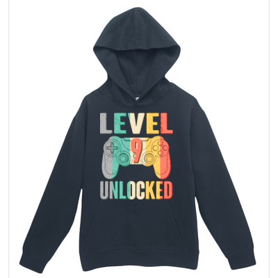 Level 9 Unlocked Nine Years Old Urban Pullover Hoodie