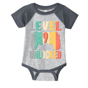 Level 9 Unlocked Nine Years Old Infant Baby Jersey Bodysuit