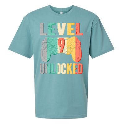 Level 9 Unlocked Nine Years Old Sueded Cloud Jersey T-Shirt