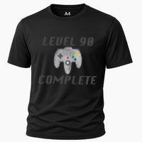 Level 90 Complete 90th Birthday Cooling Performance Crew T-Shirt