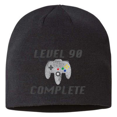Level 90 Complete 90th Birthday Sustainable Beanie