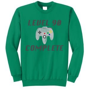 Level 90 Complete 90th Birthday Sweatshirt