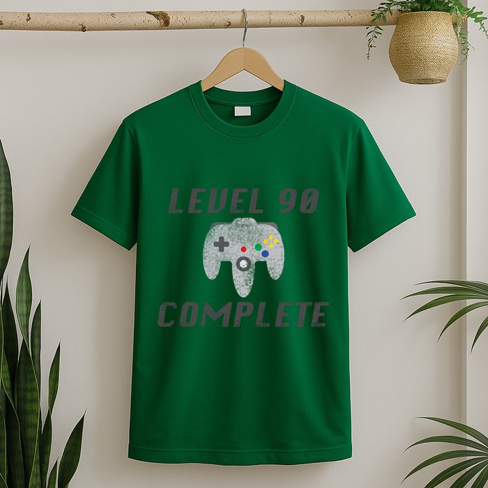 Level 90 Complete 90th Birthday T-Shirt