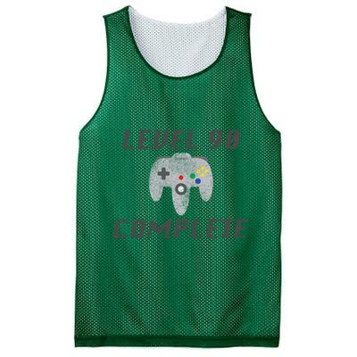Level 90 Complete 90th Birthday Mesh Reversible Basketball Jersey Tank