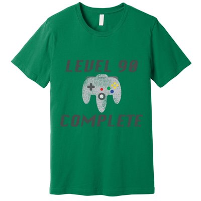 Level 90 Complete 90th Birthday Premium T-Shirt