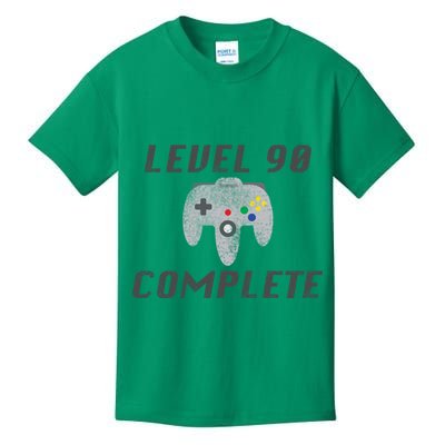 Level 90 Complete 90th Birthday Kids T-Shirt