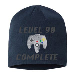 Level 90 Complete 90th Birthday Sustainable Beanie