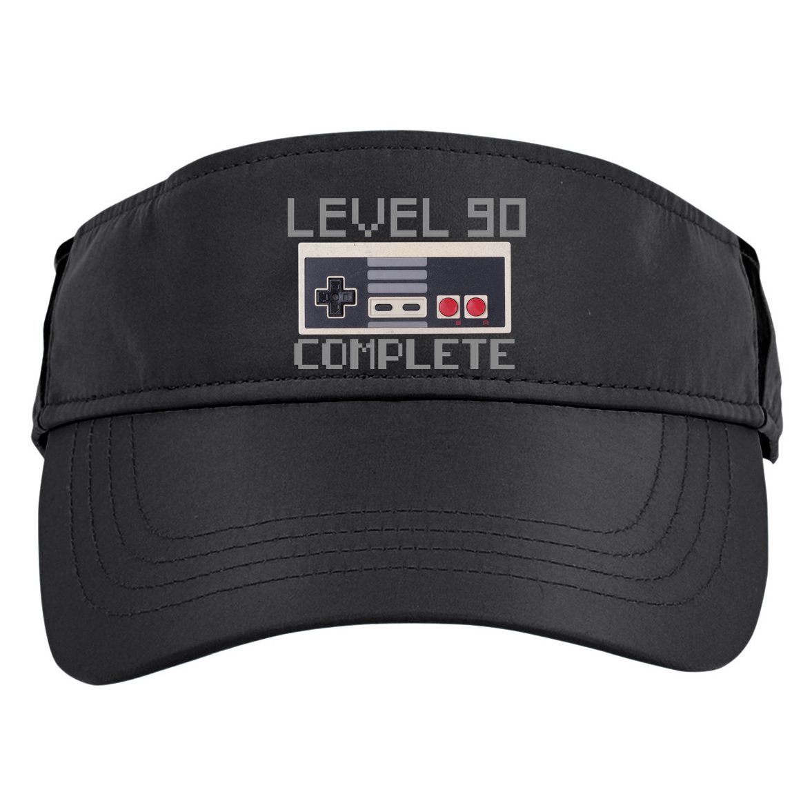 Level 90 Complete Retro Gamer 90th Birthday Adult Drive Performance Visor