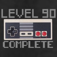 Level 90 Complete Retro Gamer 90th Birthday Adult Drive Performance Visor