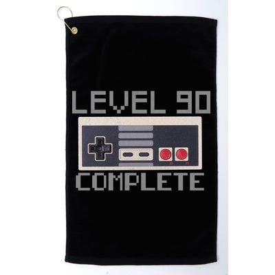 Level 90 Complete Retro Gamer 90th Birthday Golf Towel