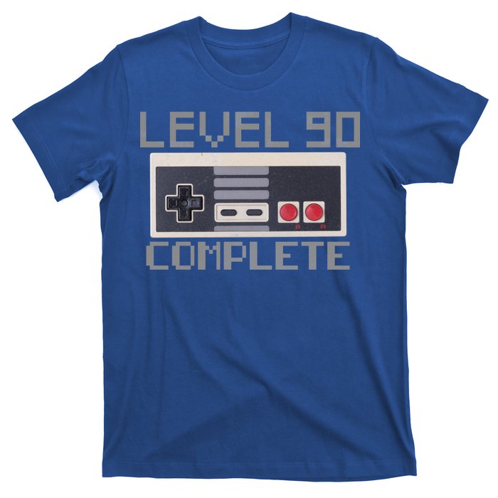 Level 90 Complete Retro Gamer 90th Birthday T-Shirt