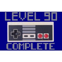 Level 90 Complete Retro Gamer 90th Birthday Bumper Sticker