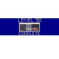 Level 90 Complete Retro Gamer 90th Birthday Bumper Sticker