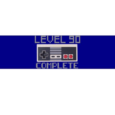 Level 90 Complete Retro Gamer 90th Birthday Bumper Sticker