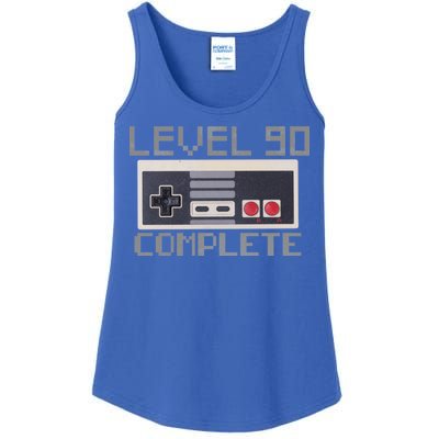 Level 90 Complete Retro Gamer 90th Birthday Ladies Essential Tank