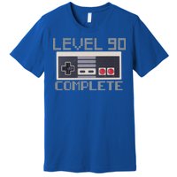 Level 90 Complete Retro Gamer 90th Birthday Premium T-Shirt