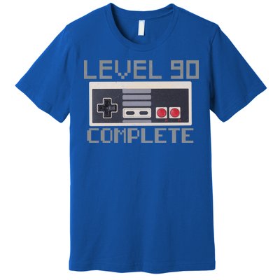 Level 90 Complete Retro Gamer 90th Birthday Premium T-Shirt