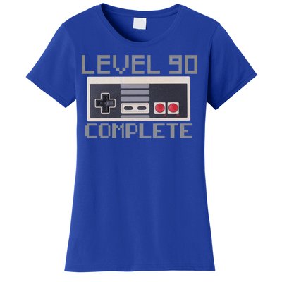 Level 90 Complete Retro Gamer 90th Birthday Women's T-Shirt