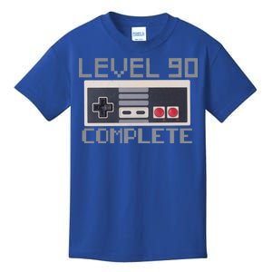 Level 90 Complete Retro Gamer 90th Birthday Kids T-Shirt