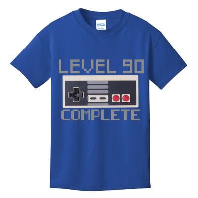 Level 90 Complete Retro Gamer 90th Birthday Kids T-Shirt
