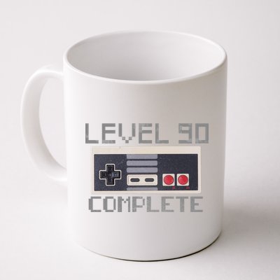 Level 90 Complete Retro Gamer 90th Birthday Coffee Mug