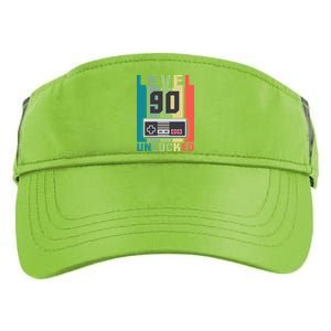 Level 90 Unlocked Funny Retro Gamer Birthday Adult Drive Performance Visor