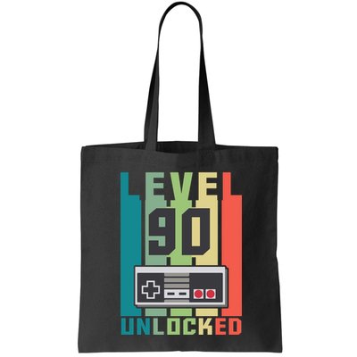 Level 90 Unlocked Funny Retro Gamer Birthday Bag