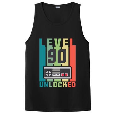 Level 90 Unlocked Funny Retro Gamer Birthday PosiCharge Competitor Tank