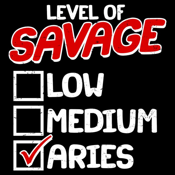 Level of SAVAGE Low Medium Aries Zodiac Birthday Impact Tech Backpack