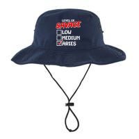 Level of SAVAGE Low Medium Aries Zodiac Birthday Legacy Cool Fit Booney Bucket Hat