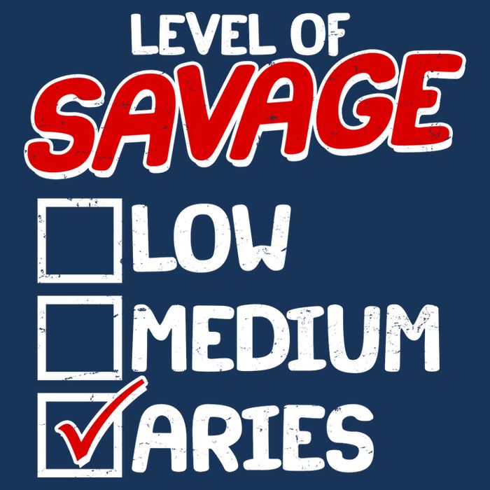Level of SAVAGE Low Medium Aries Zodiac Birthday 16 in Basic Backpack