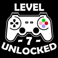 Level Seven Unlocked 7th Birthday Cooling Performance Crew T-Shirt