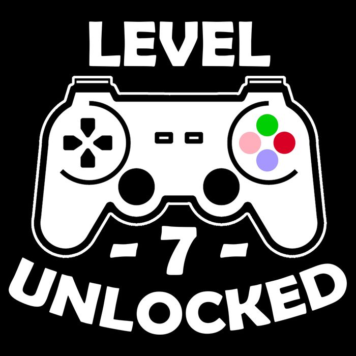 Level Seven Unlocked 7th Birthday Cooling Performance Crew T-Shirt