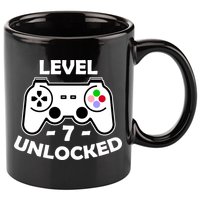 Level Seven Unlocked 7th Birthday 11oz C Handle Ceramic Mug
