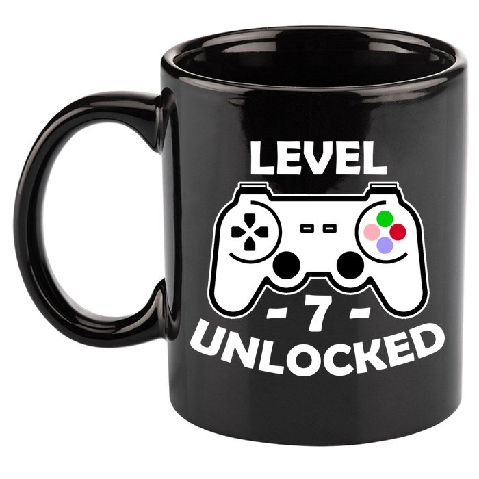 Level Seven Unlocked 7th Birthday 11oz C Handle Ceramic Mug