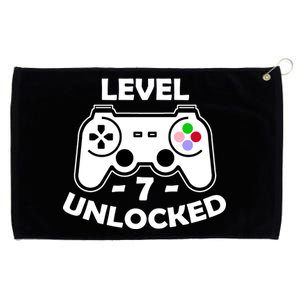 Level Seven Unlocked 7th Birthday Grommeted Golf Towel