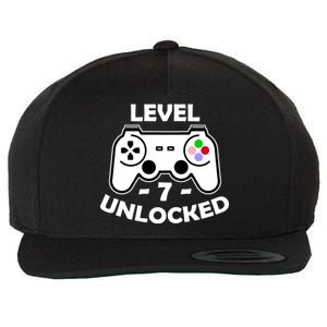 Level Seven Unlocked 7th Birthday Wool Snapback Cap