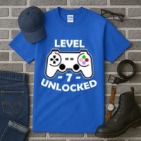 Level Seven Unlocked 7th Birthday Tall T-Shirt