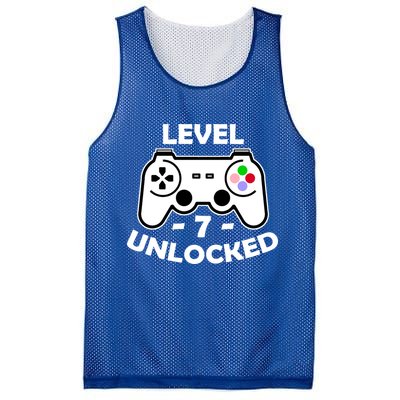 Level Seven Unlocked 7th Birthday Mesh Reversible Basketball Jersey Tank