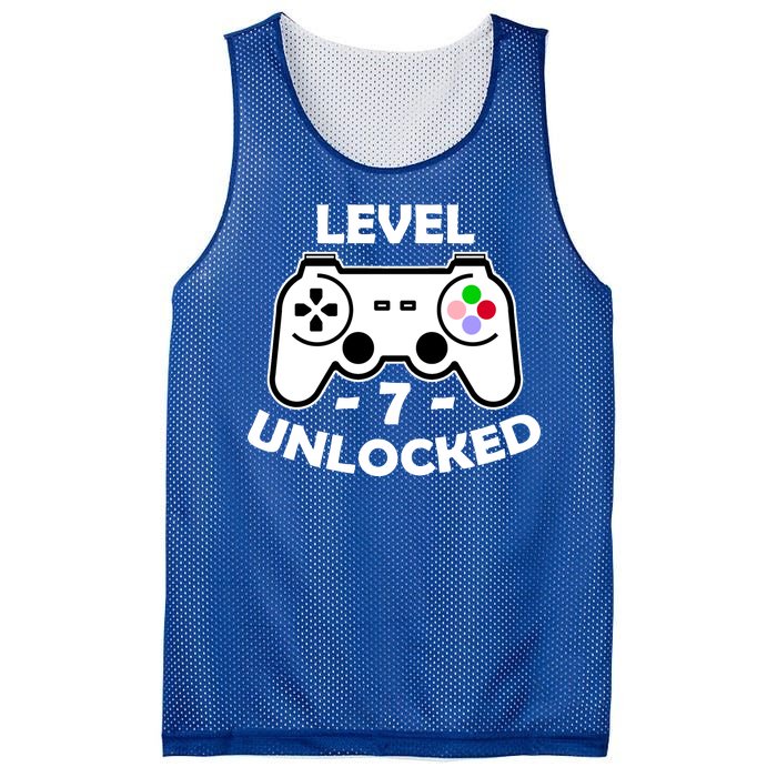 Level Seven Unlocked 7th Birthday Mesh Reversible Basketball Jersey Tank