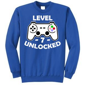 Level Seven Unlocked 7th Birthday Tall Sweatshirt